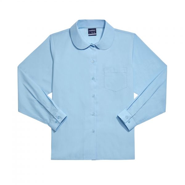 peter pan collar blouse long sleeve