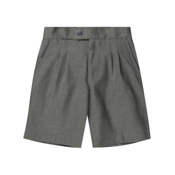 Boys Melange Elastic Back School Shorts